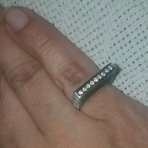 Genuine White Sapphire Ring